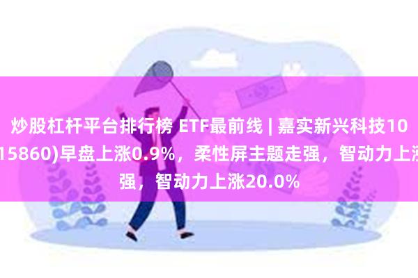 炒股杠杆平台排行榜 ETF最前线 | 嘉实新兴科技100ETF(515860)早盘上涨0.9%，柔性屏主题走强，智动力上涨20.0%