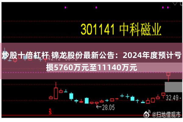 炒股十倍杠杆 锦龙股份最新公告：2024年度预计亏损5760万元至11140万元