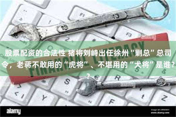 股票配资的合法性 猪将刘峙出任徐州“剿总”总司令，老蒋不敢用的“虎将”、不堪用的“犬将”是谁？